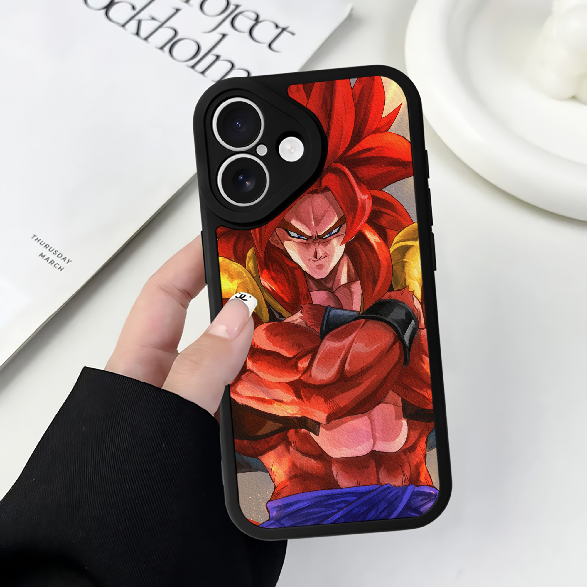 （画像用） ドラゴンボール DRAGON BALL 【iPhone 16シリーズ対応】シリコンスマホケース（レザー調） 材質：シリコン